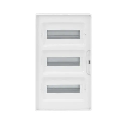 Щиток настенный 36мод. FRAME с прозр. дверцей с 4 шинами PEN (2шт на 8 отверст. и 2шт на 10 отверст.) бел. DKC F36W1WT фото 2