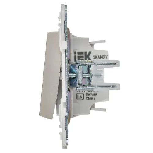 Выключатель жалюзи SKANDY 10А SK-V12Sh шампань IEK SK-V15-0-10-K37 фото 3