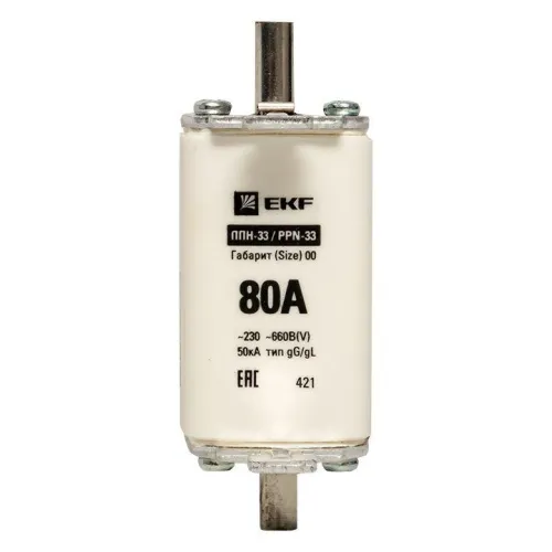 Вставка плавкая ППН-33 160/80А габарит 00 PROxima EKF fus-33/160/80 фото 2