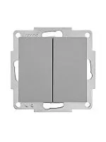 Выключатель 2-кл. СП Vesna механизм платина LEZARD 742-3588-101