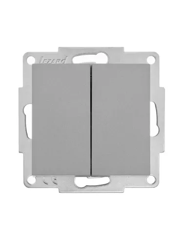 Выключатель 2-кл. СП Vesna механизм платина LEZARD 742-3588-101