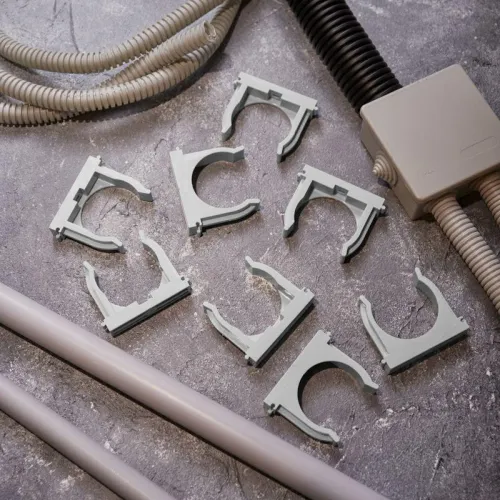 Держатель для труб (клипса) d50мм для монтажного пистолета сер. Rexant 28-0450-1 фото 4