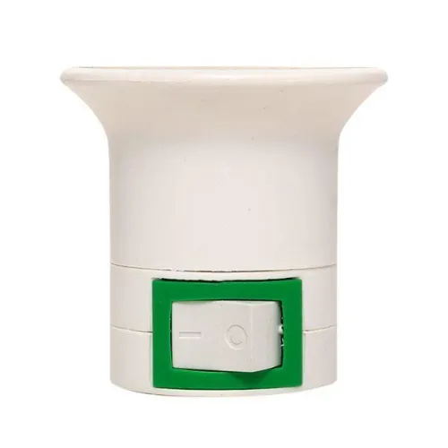 Переходник вилка-Е27 с выкл. бел. EKF ADF-E27-s-w фото 4