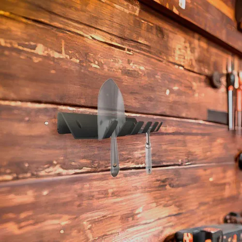 Держатель-органайзер для хранения садового инвентаря на пять предметов настенный черн. Rexant 38-0647 фото 3