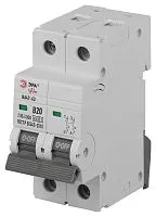 Выключатель автоматический 2п B 20А 4.5кА ВА47-63 PRO ЭРА Б0059380