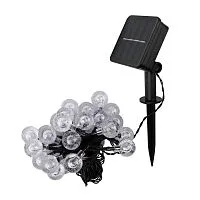 Светильник светодиодный садовый SLR-G05-30Y гирлянда шарики желт. на солнечн. батарее ФАZА 5033368