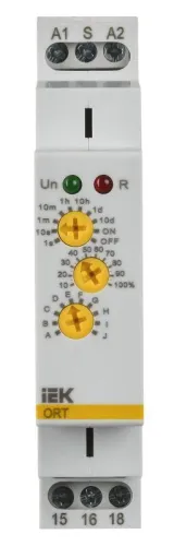 Реле времени многофункц. ORT 1 контакт 12-240В AC/DC IEK ORT-M1-ACDC12-240V фото 2