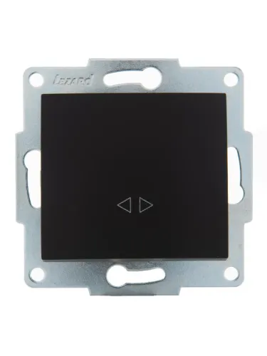 Выключатель промежуточный 1-кл. 2п СП Karina 10А IP20 механизм черн. бархат LEZARD 707-4288-107