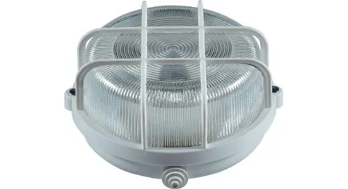 Светильник НПП 03-100-010.2 Луна 10 ЖКХ накладной с решеткой пластик. Владасвет 10698 фото 2