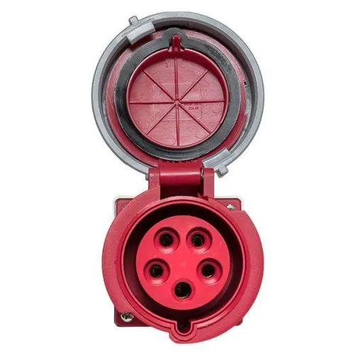 Розетка стационарная наружная 1252 3Р+РЕ+N 32А 380В IP67 PROxima EKF ps-1252-32-380 фото 10