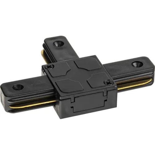 Коннектор трековый для соединения шинопровода Т-образн. жесткий ARTLINE пластик/медь черн. Ritter 59748 7 фото 3