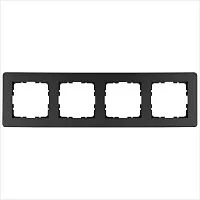 Рамка 4-м G-Flex антрацит Jasmart G1104B