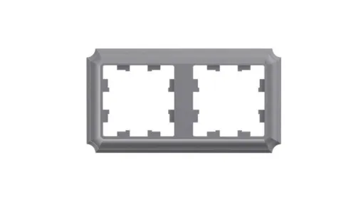 Рамка 2-м AtlasDesign Antique универс. сталь SE ATN100902