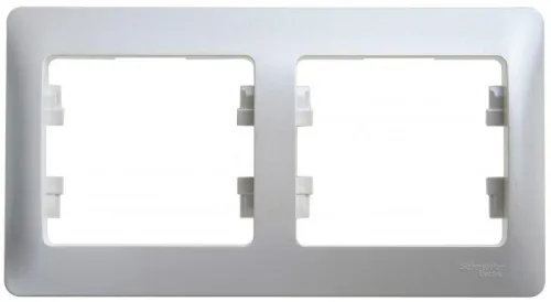 Рамка 2-м Glossa горизонт. перламутр SE GSL000602 фото 3