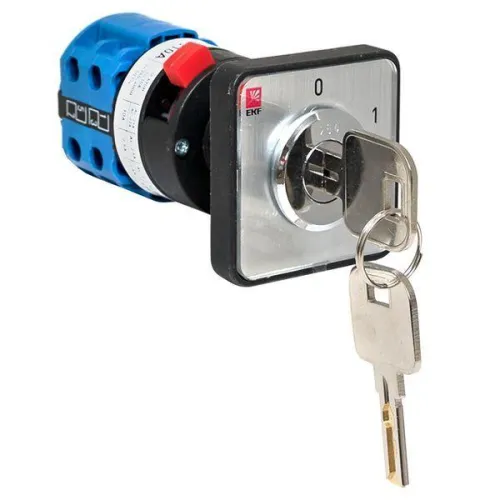 Переключатель кулачковый ПК-1-113 3п 10А "0-1" с ключом EKF pk-1-113-10 фото 5