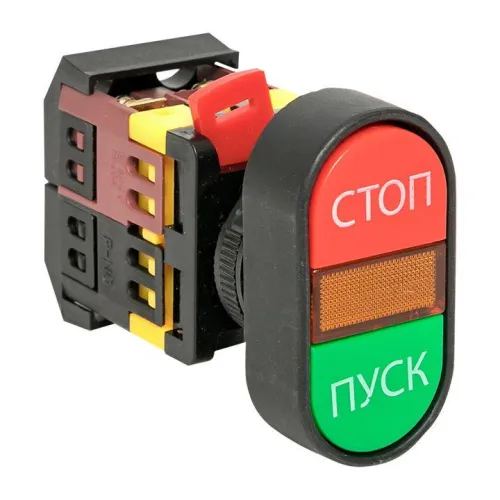 Кнопка APBB-22N "Пуск-Стоп" овал. 24В NO+NC EKF pbn-apbb-o-24 фото 4