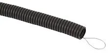 Труба гофрированная d32мм с протяжкой безгалоген. трудногорючая (FRHF) черн. (уп.50м) Эра Б0068909
