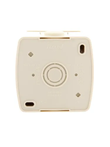 Розетка 1-м ОП Nata 16А IP20 с заземл. с защ. крышкой керамика крем. LEZARD 710-0300-123 фото 2