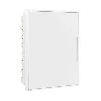 Щиток встраиваемый 24мод. с бел. дверцей с 4 шинами PEN (2шт на 8 отверст. и 2шт на 6 отверст.) бел. DKC F24B1WW
