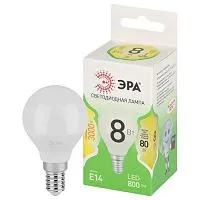 Лампа светодиодная GREEN LINE P45-8W-830-E14 GL 8Вт шар 3000К свет тепл. E14 Эра Б0067007
