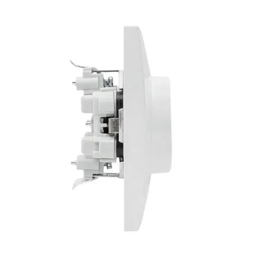 Розетка 2-м СП Валенсия 16А IP20 с заземл. защ. шторки бел. PROxima EKF EWR16-128-10 фото 4
