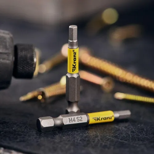 Бита шестигранная HEX4х50мм для шуруповерта (уп.2шт) Kranz KR-92-0422-1 фото 3