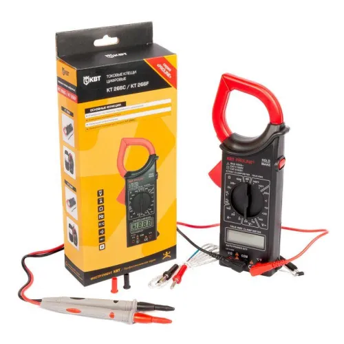 Клещи токовые цифровые KT 266C "PROLINE" КВТ 79132 фото 6