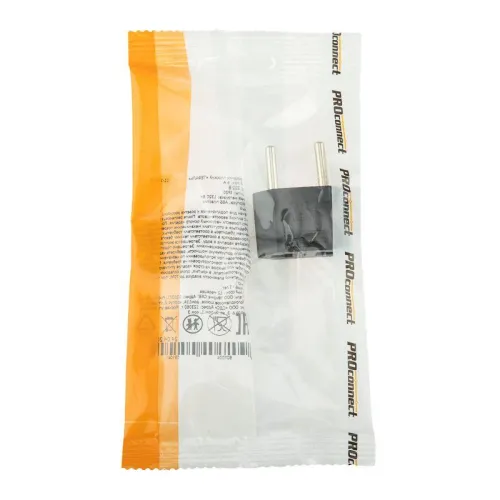 Переходник сетевой плоский "Тефаль" черн. (инд. упак.) PROCONNECT 11-1042-9 фото 7