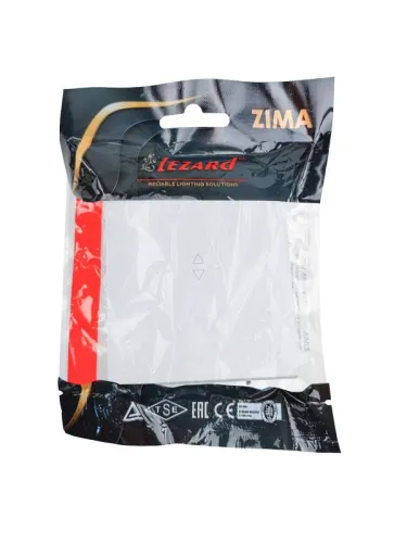 Выключатель проходной 1-кл. СП ZIMA IP20 10А безвинт. зажим бел. LEZARD 704-0288-105QC фото 2
