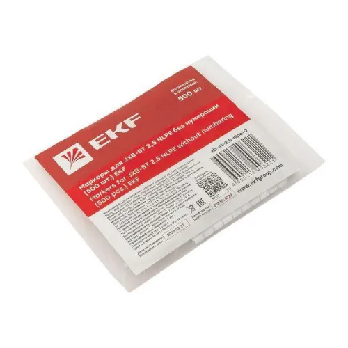 Маркеры для ST/Push-in 2.5 без нумерации для крепления сбоку (уп.500шт) EKF zb-st-2.5-nlpe-0 фото 3