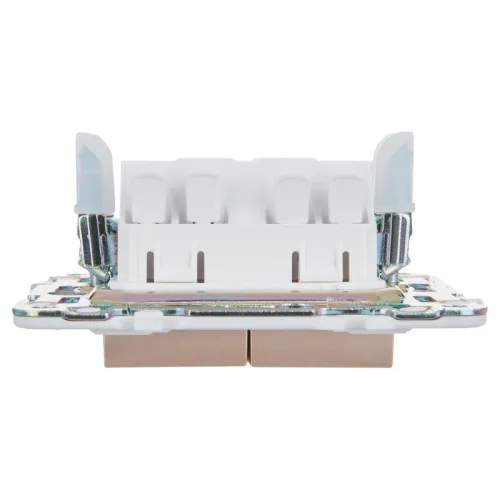 Выключатель проходной 2-кл. SKANDY 10А SK-V10Sa с индикацией песочн. IEK SK-V22-1-10-K98 фото 3