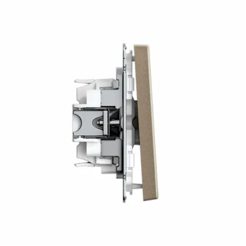 Переключатель 1-кл. ArtGallery 10AX быстрозажим. клем. механизм шампань SE GAL000561S фото 3