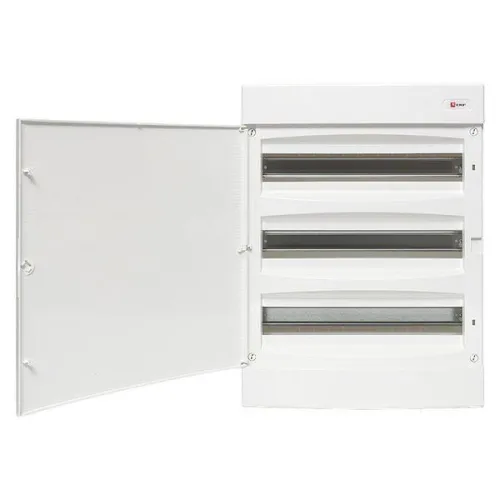 Щит распределительный навесной Unix 3х18мод. IP41 бел. дверь PROxima EKF ux-3x18-nw фото 5