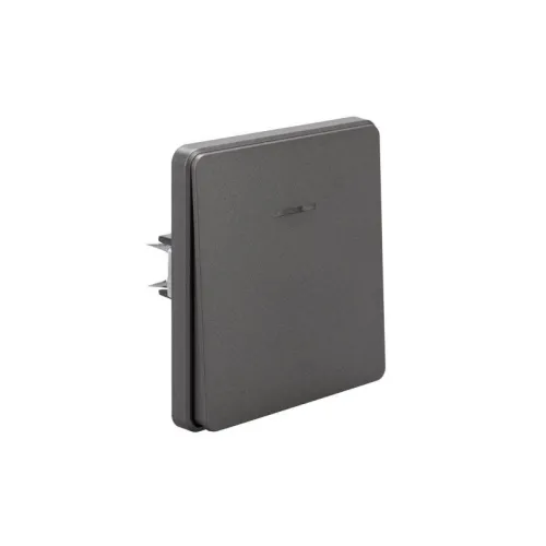 Выключатель проходной (переключатель) 1-кл. СП ROUND MIELE 10А с подсветкой титан Kranz KR-78-0716-2 фото 5