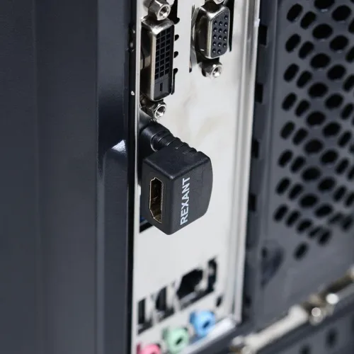 Переходник штекер HDMI - гнездо HDMI угловой Rexant 17-6805 фото 3