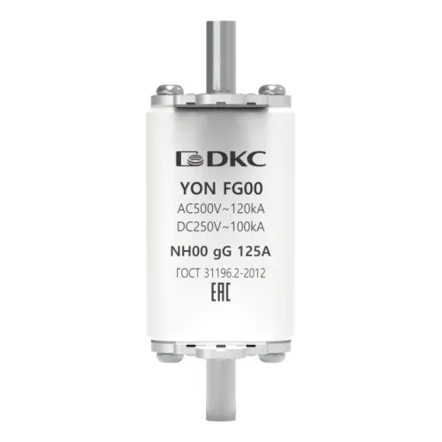 Предохранитель YON ножевого типа FG00 с одинарной индикацией 125А DKC 1FG00-0125 фото 2