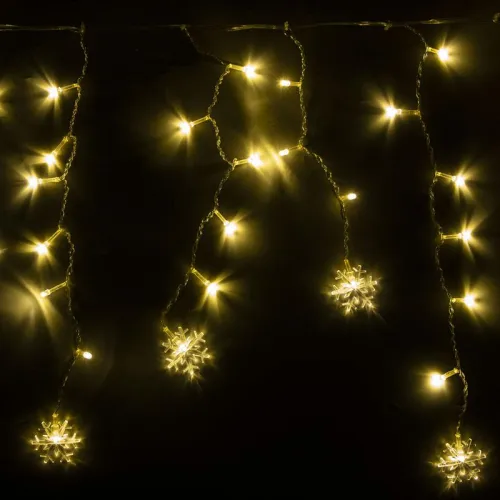 Гирлянда "Бахрома" DICLD-100WW-C 100 теплых бел. светодиодов 1.7х0.5м с насадками SHLights 4690601047205 фото 2