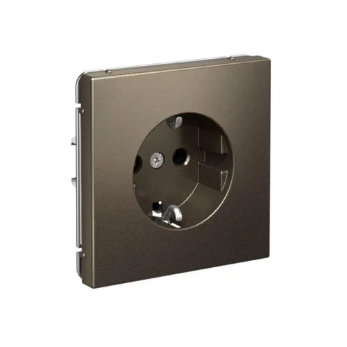 Розетка ArtGallery 16А с заземл. быстрозажим. клем. механизм мокко SE GAL000643S фото 3