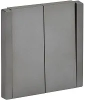 Выключатель 2-кл. СП FORTE&PIANO 10А FP505 сталь IEK FP-V20-0-10-1-K46