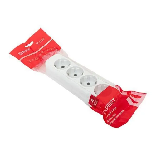 Колодка удлинителя 4-м с заземл. 16А Эксперт 3.5кВт EKF AKB16-4 фото 3