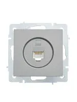 Розетка компьютерная 1-м СП Vesna механизм платина LEZARD 742-3588-139