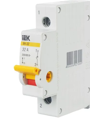 Выключатель нагрузки (мини-рубильник) 1п 32А ВН-32 KARAT IEK MNV10-1-032 фото 9