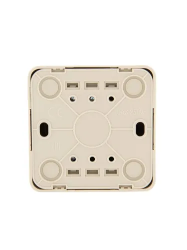 Переключатель проходной 1-кл. 1п ОП Viola 10А IP20 крем. LEZARD 751-0300-105 фото 2