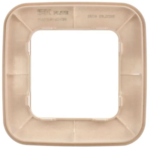 Рамка 1-м СП FLITE РУ-1-А-ФлЛ льняной IEK FI-M12-31-20-K88 фото 2