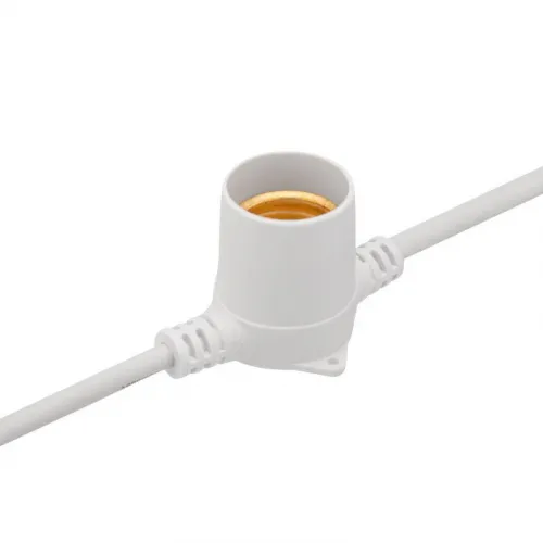 Гирлянда "Белт Лайт" 20м шаг 50см 40 патронов 50Вт IP44 провод каучук бел. Neon-Night 331-334 фото 4