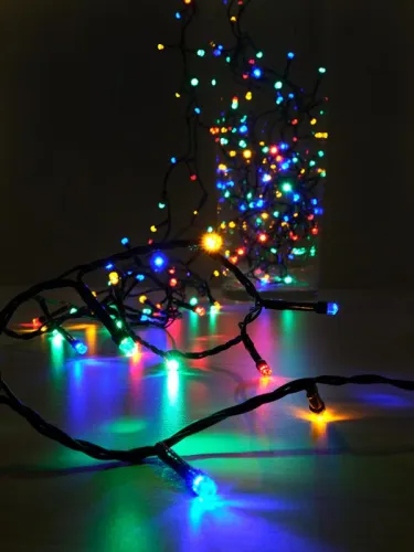 Гирлянда светодиодная "Нить" LD200-GM-BO 200LED мульти 20м уличная 8 режимов элементы питания 3хAA SHLights 4690601045447 фото 3