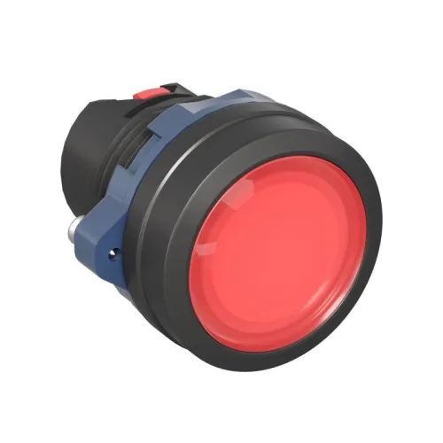 Головка кнопки плоская прозрачная с фиксацией красн. DKC M22P-FLLRP