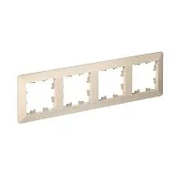 Рамка 4-м AtlasDesign Air беж./дым. бел. SE ATN220204
