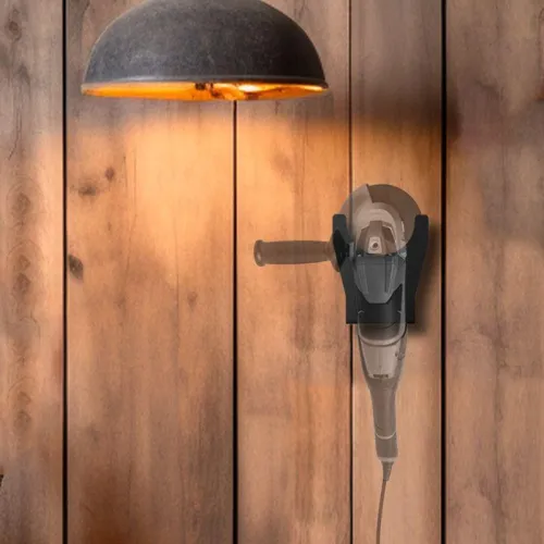 Держатель для угловых шлифмашинок до 210мм настенный черн. Rexant 38-0656 фото 4