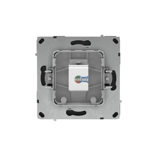 Розетка компьютерная 1-м KANT RJ45 кат.5E без шторки черн. уголь DKC 7012663 фото 2